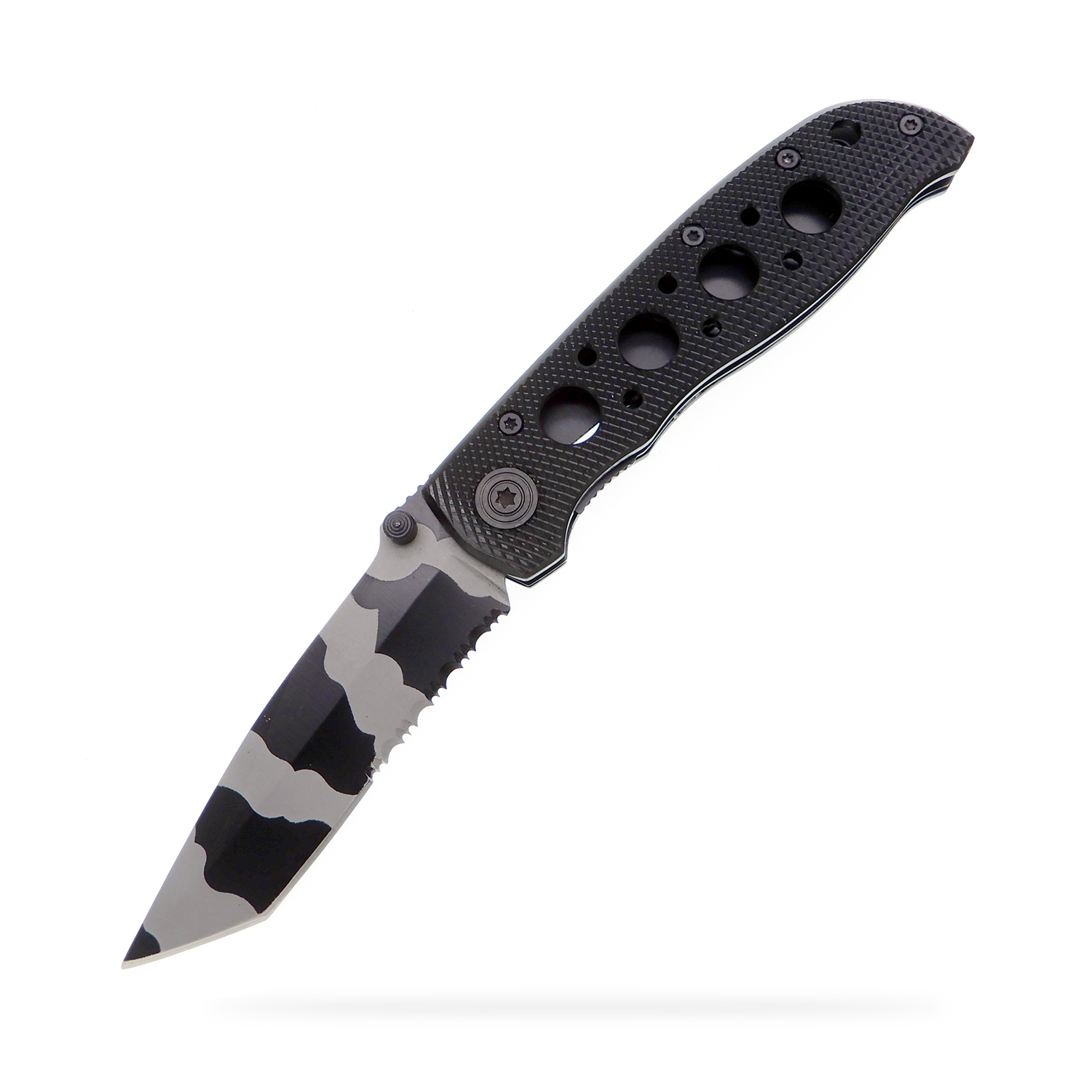 Small Pocket Knife EDC Cool Sharp Tactical Foldable Compact with Belt Clip Liner Lock Outdoor Camping Aluminum Anodized Handle